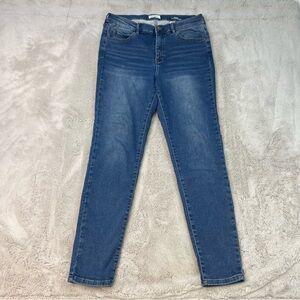 Nicole Miller SOHO Skinny Jeans High Rise Womens Size 12 Medium Blue Wash 30x28